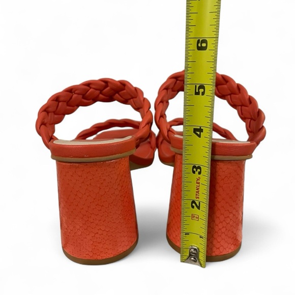 Dolce Vita Paily Persimmon Stella Braided Leather Block Heel Sandals 11 - Picture 7 of 8